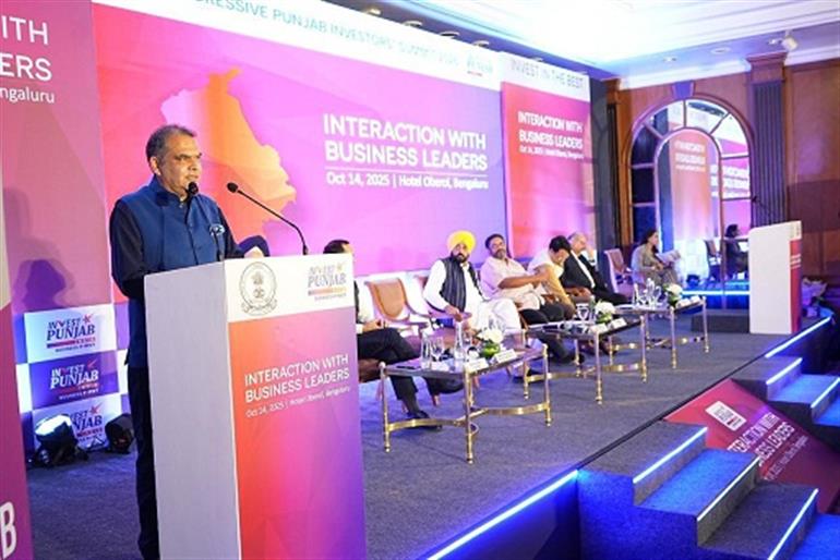 Strong Investor Alignment Shown at Invest Punjab’s Bengaluru Outreach, Says Sanjeev Arora