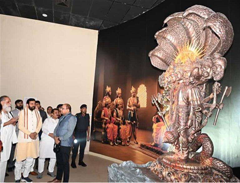 CM Saini Inspects Jyotisar Anubhav Kendra in Kurukshetra, Issues Necessary Directions to Officers