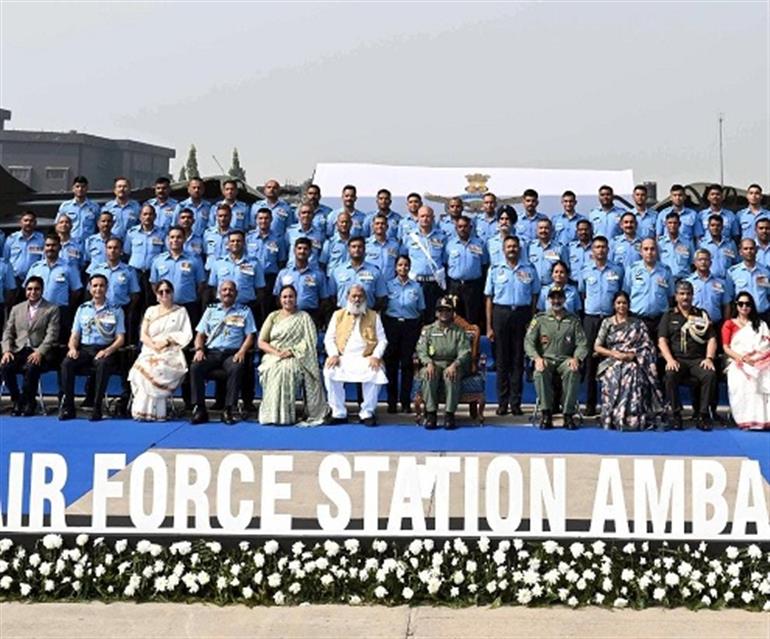 President Droupadi Murmu Takes a Historic Sortie in Rafale Jet at Ambala Air Force Station