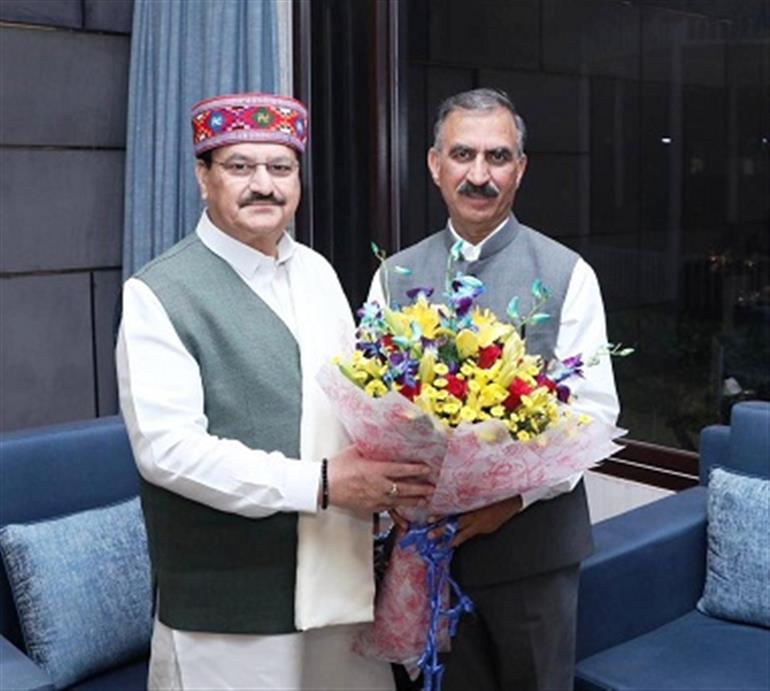 Chief Minister calls on Union HM Nadda