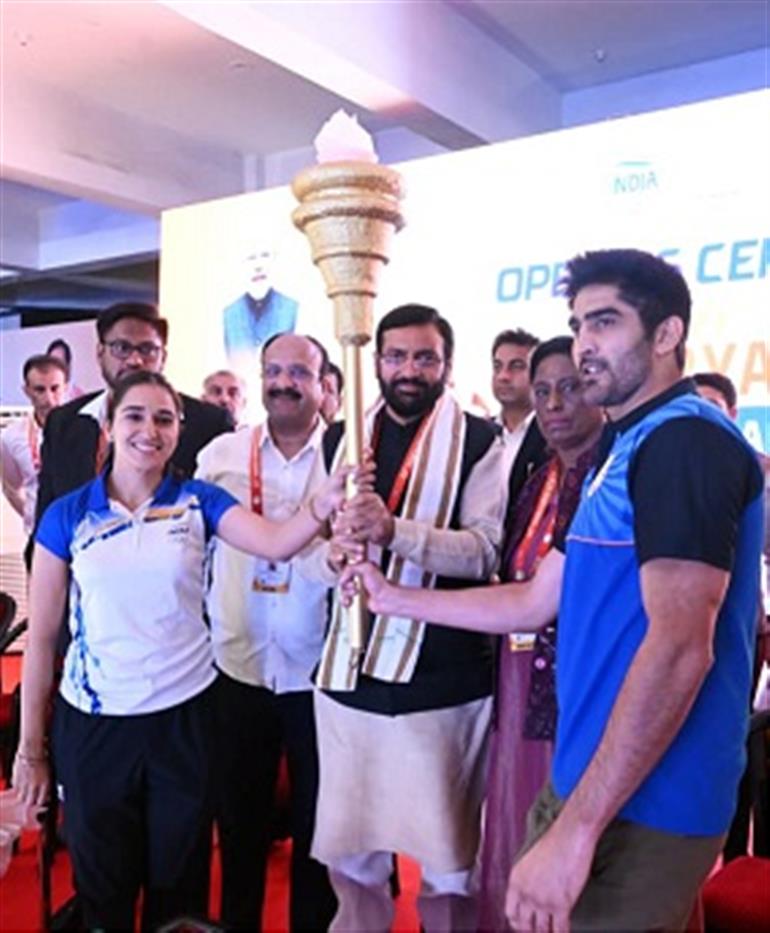 CM Saini inaugurates 27th Haryana State Sports Festival in Gurugram