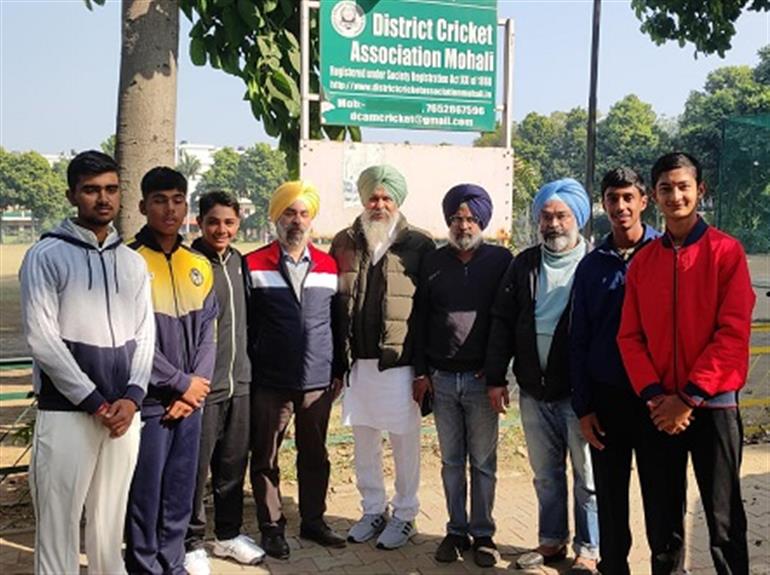 Five Mohali Players Selected for Punjab U-16 Men’s Team for Vijay Merchant Trophy 2025–26