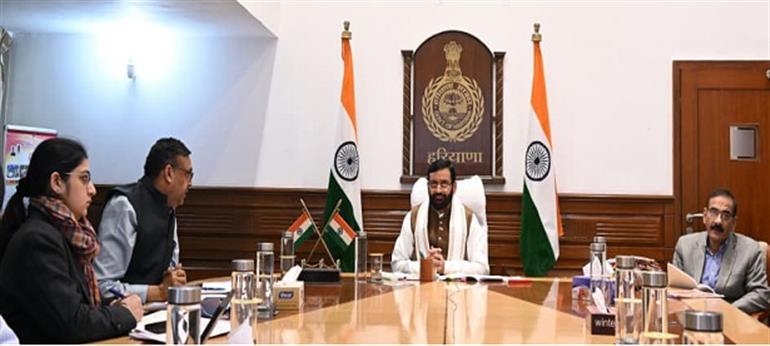 Saini Reviews Progress of Budget and CM Announcements of PHE Department