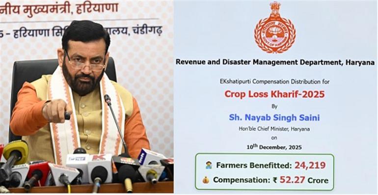 CM Releases Rs 116Cr Compensation to 53,821 Farmers for Crop Loss Caused by Heavy Rains