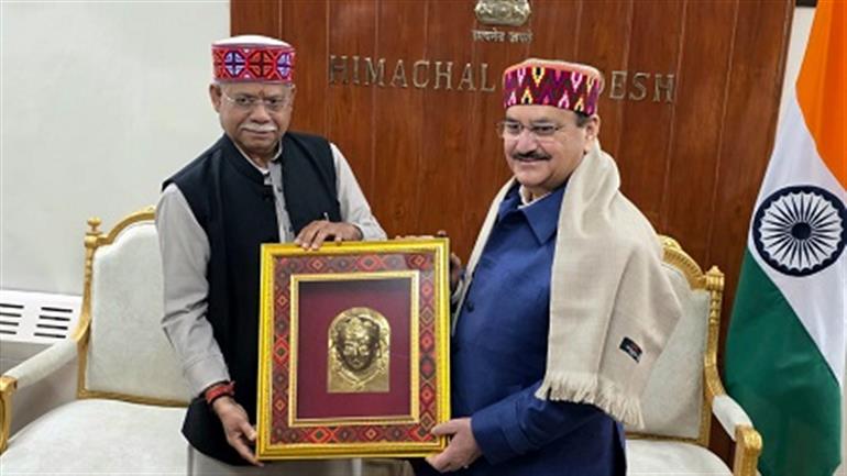 Union Minister Nadda Calls on Governor