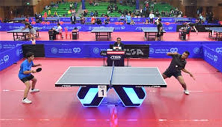 Trials of Punjab table tennis teams for All India Services Tournament on 31st Dec