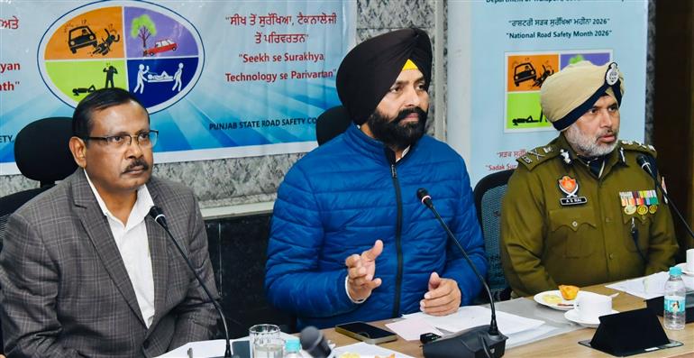 National Road Safety Month–2026 Launched in Punjab, Government Focuses on Reducing Road Accidents 