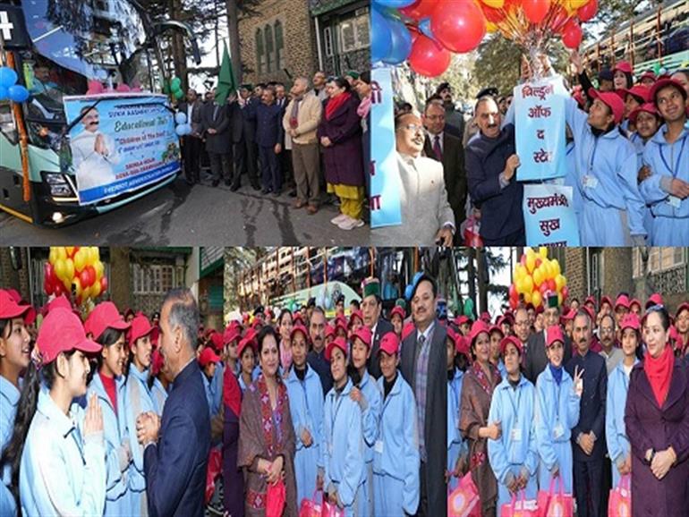 CM flags-off ‘Children of the State Tour’ under Mukhyamantri Sukh-Aashray Yojana
