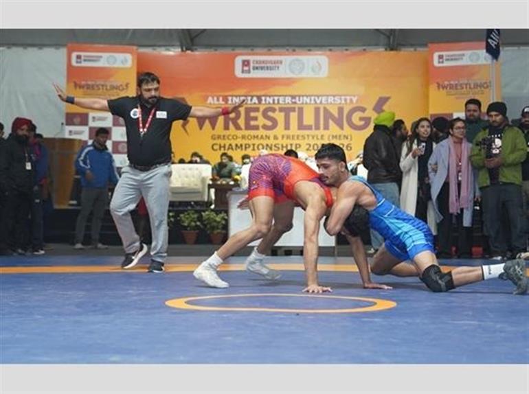 Chandigarh University Hosts All-India Inter-University Wrestling Championship 2025–26 