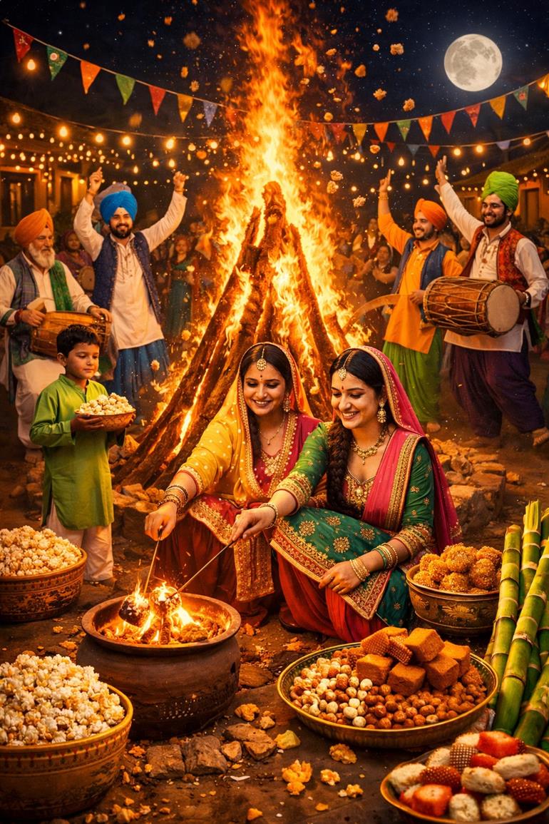Lohri Festival Celebrated with Great Enthusiasm Today 