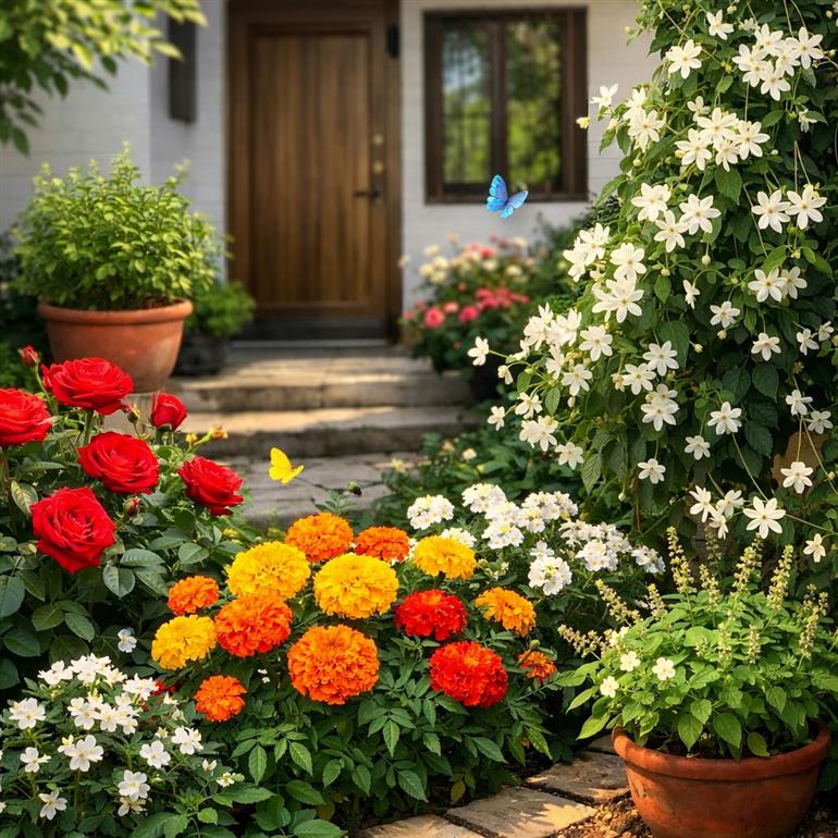Which Flowering Plants to Grow Near the House That Look Beautiful and Are Also Good for Health 