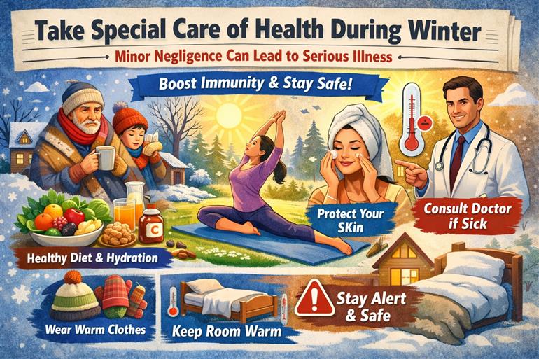 Take Special Care of Health During Winter; Minor Negligence Can Lead to Serious Illness 