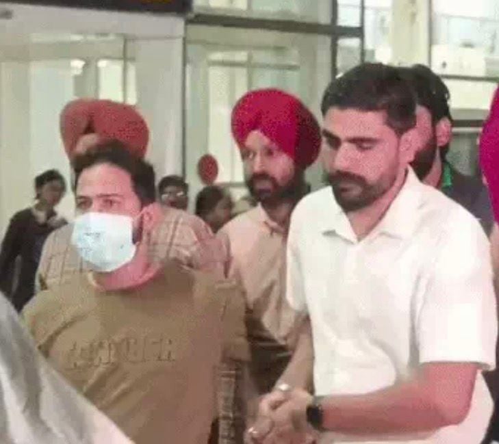 Rana Balachauria Murder Case: Key Accused Brought to Mohali After Tripura Arrest by AGTF