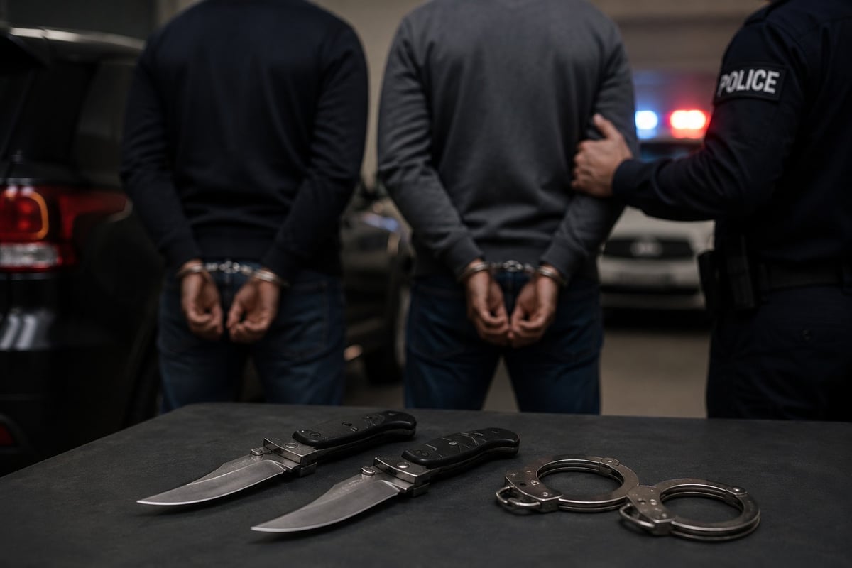 Two Youths, Including Aide of Gangster Lucky Patial Arrested in Chandigarh With Knives
