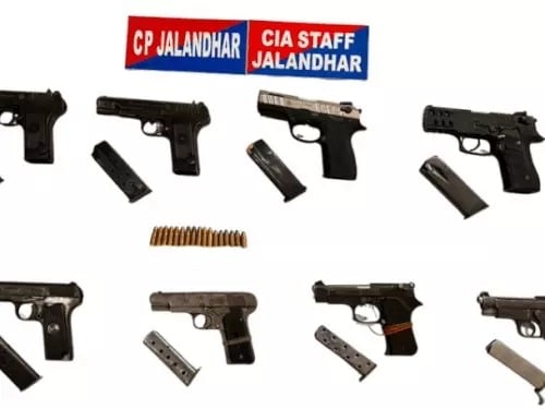 International Arms Smuggling Racket Busted in Punjab; 4 Arrested 
