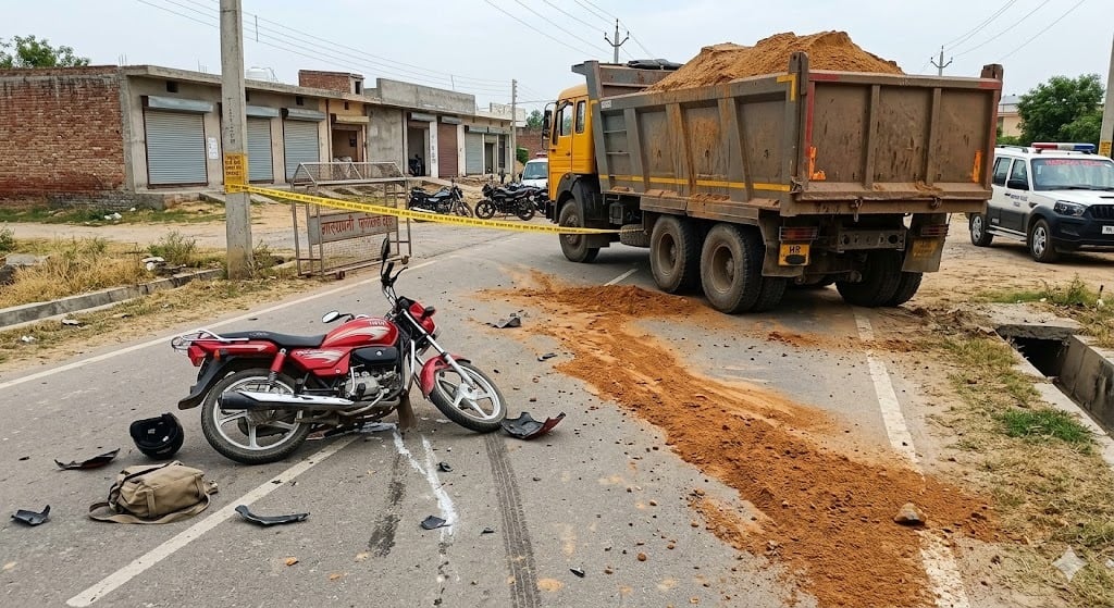 Pregnant Woman, Unborn Child Killed After Sand-Laden Dumper Hits Bike in Panipat
Pregnant Woman, Unborn Child Killed After Sand-Laden Dumper Hits Bike in Panipat