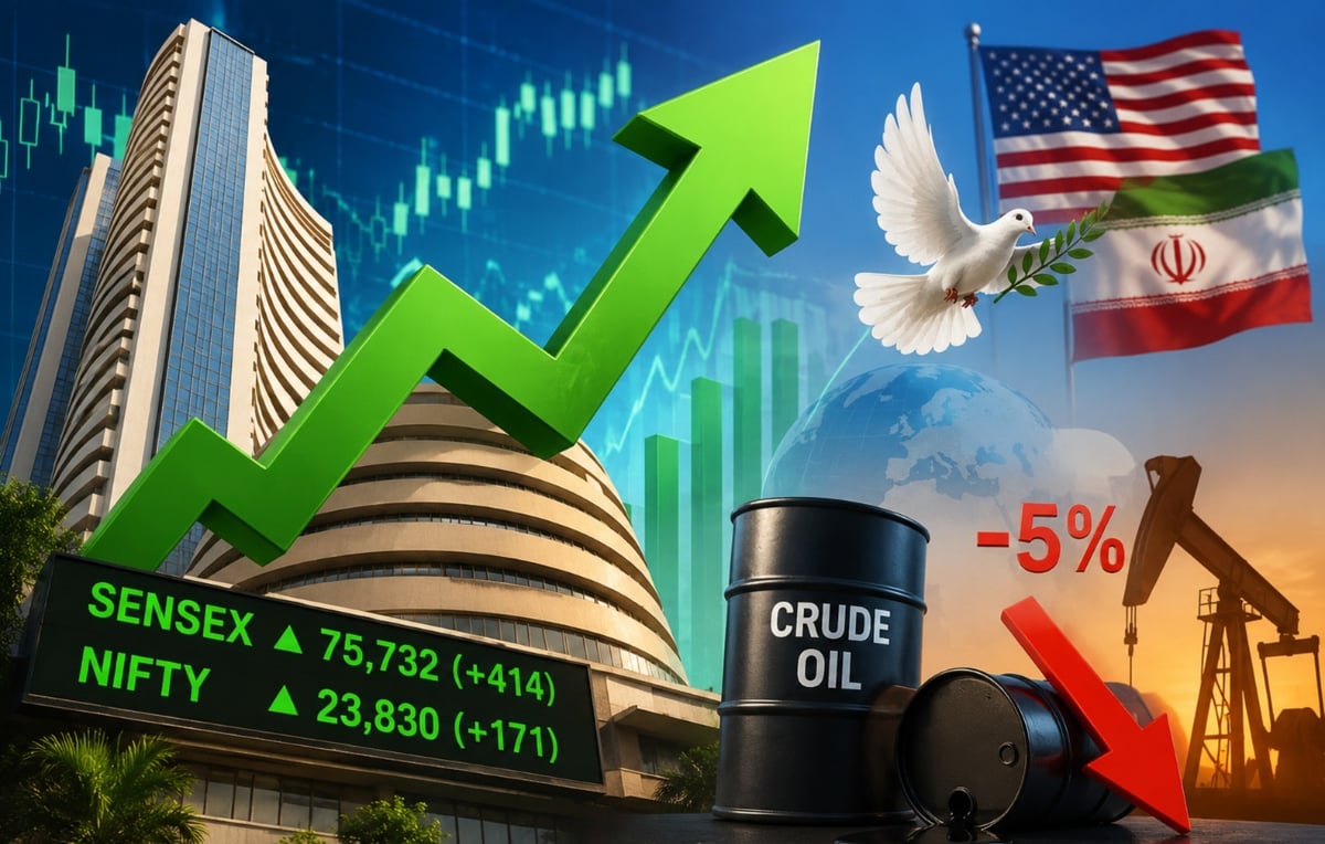 Indian Stock Market Opens Higher; Sensex Gains 414 Points, Nifty Crosses 23,830
