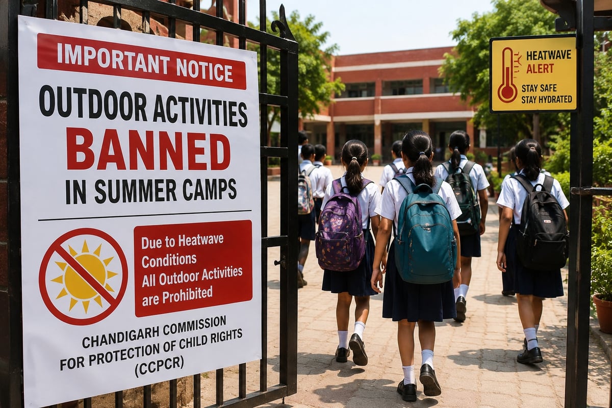 Outdoor Activities Banned in Chandigarh School Summer Camps Amid Heatwave