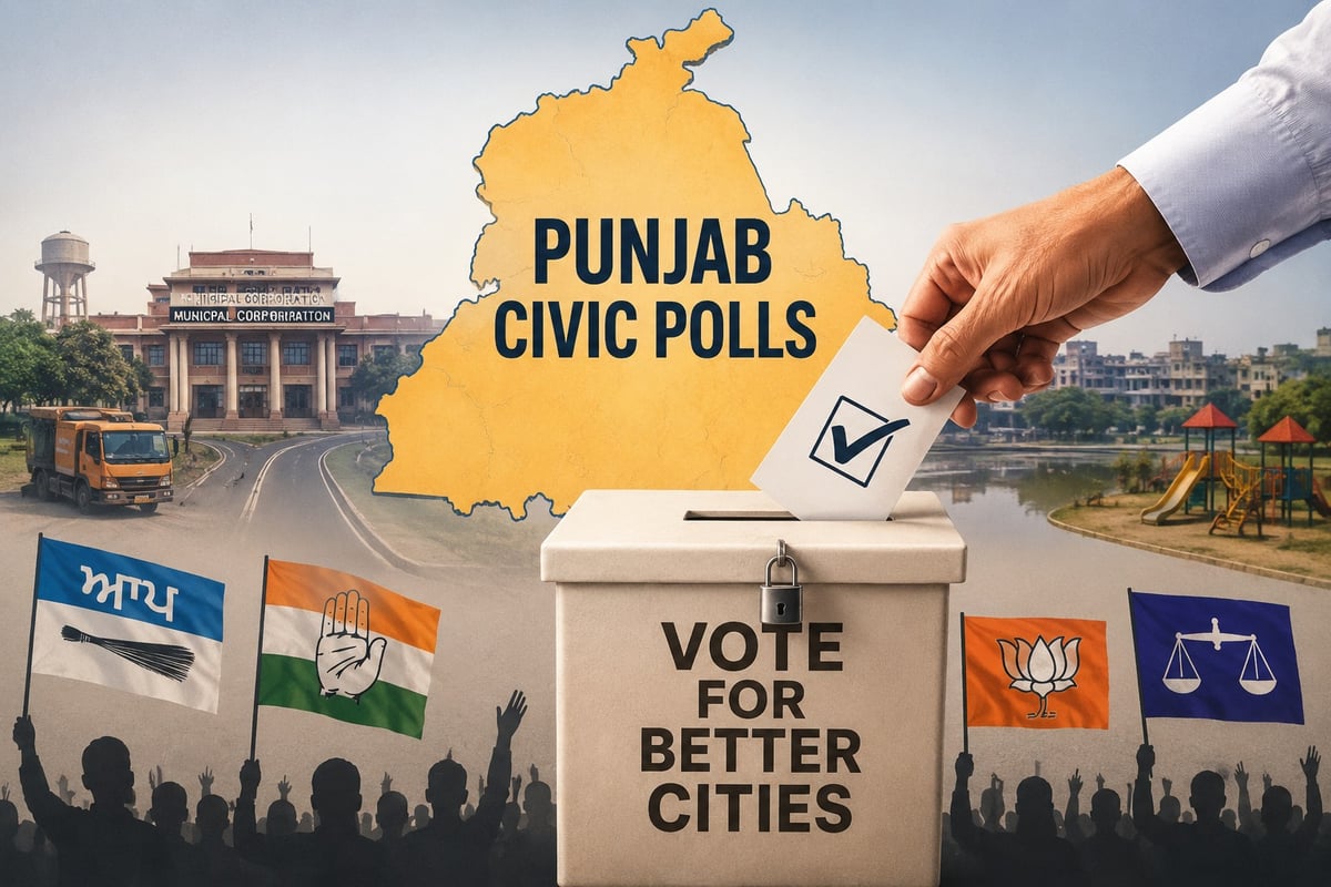 Punjab Civic Polls Tomorrow; 7,555 Candidates in Fray Across 8 Municipal Corporations