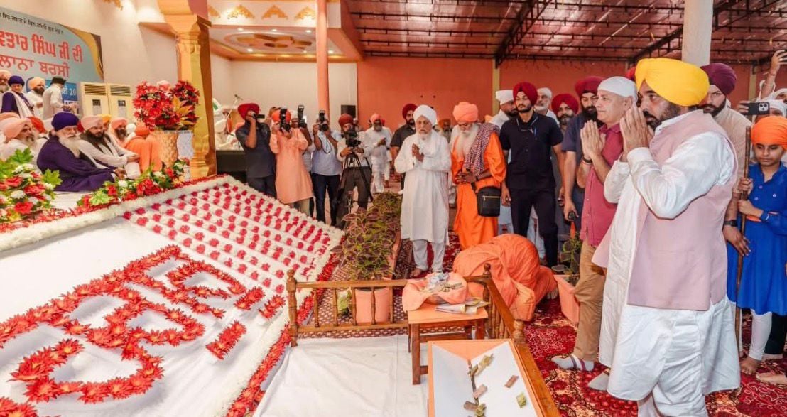 CM Mann Pays Tribute at Seechewal, Inaugurates Hockey Astroturf; Highlights Punjab Development Push