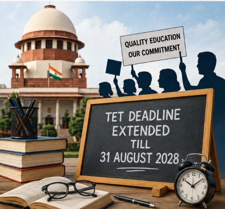 Supreme Court Extends TET Deadline by One Year, Teachers Get Relief Till 2028
