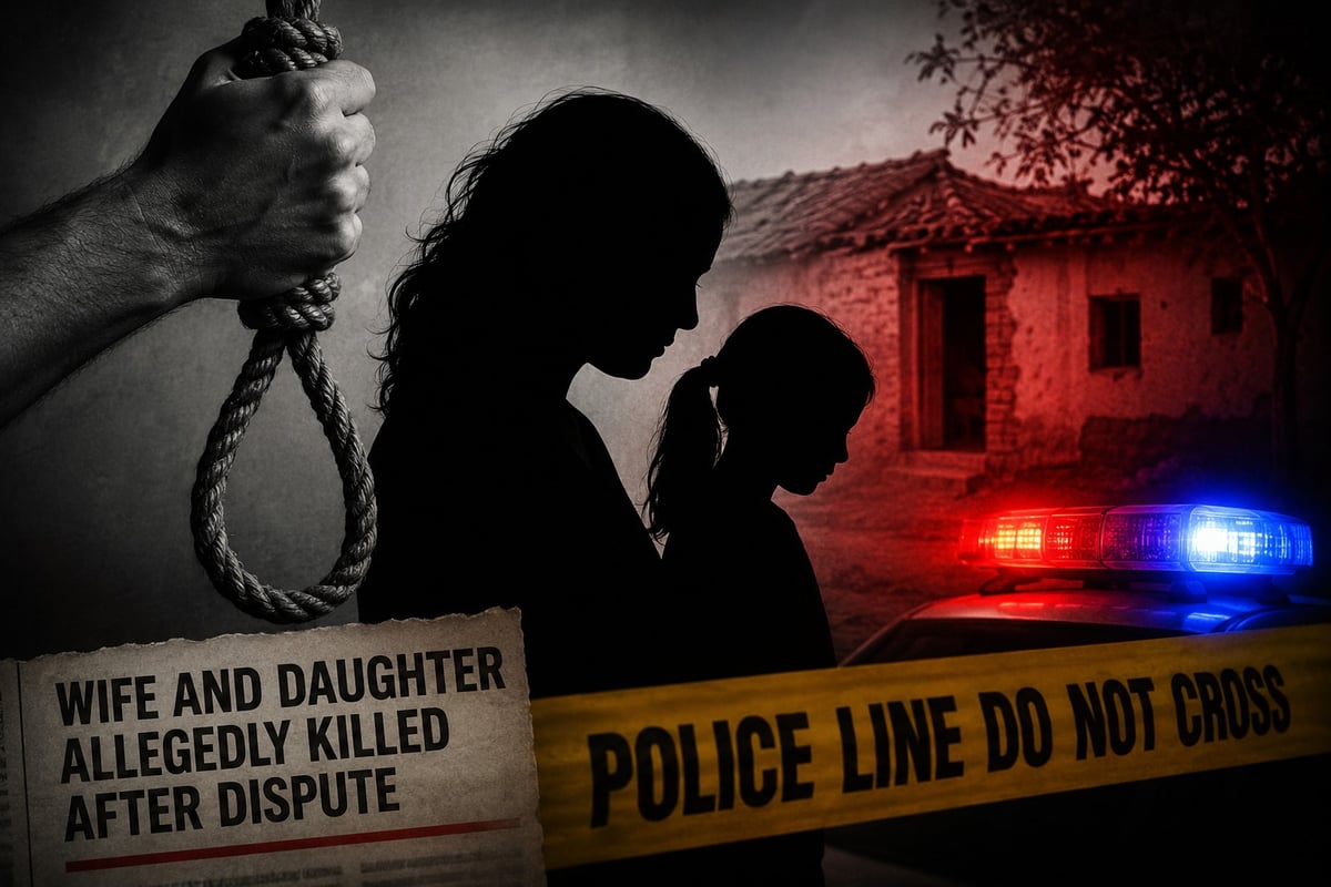 Man Accused of Killing Wife and Teenage Daughter After Domestic Dispute in Narnaul