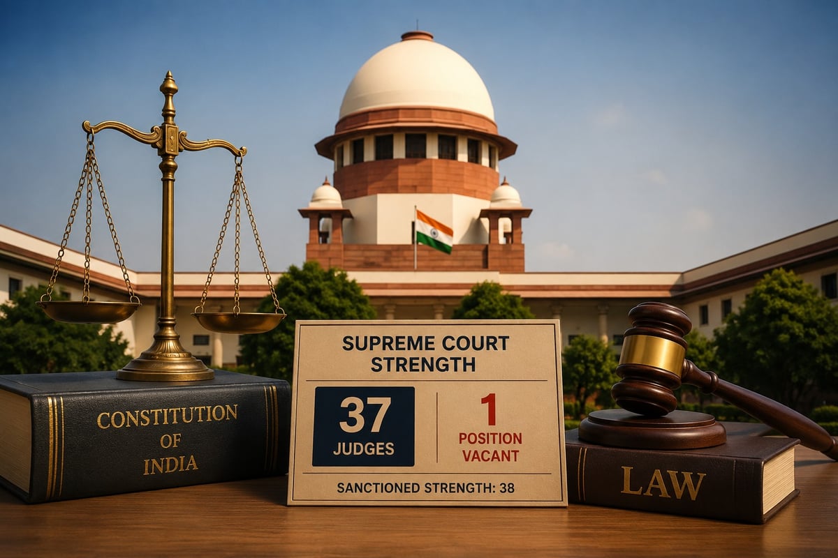 Supreme Court Swears In Five New Judges, Strengthening Bench to 37 Members