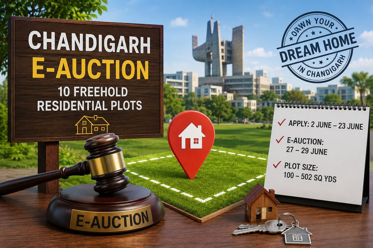 Chandigarh Announces E-Auction of 10 Freehold Residential Plots; Bidding from June 27