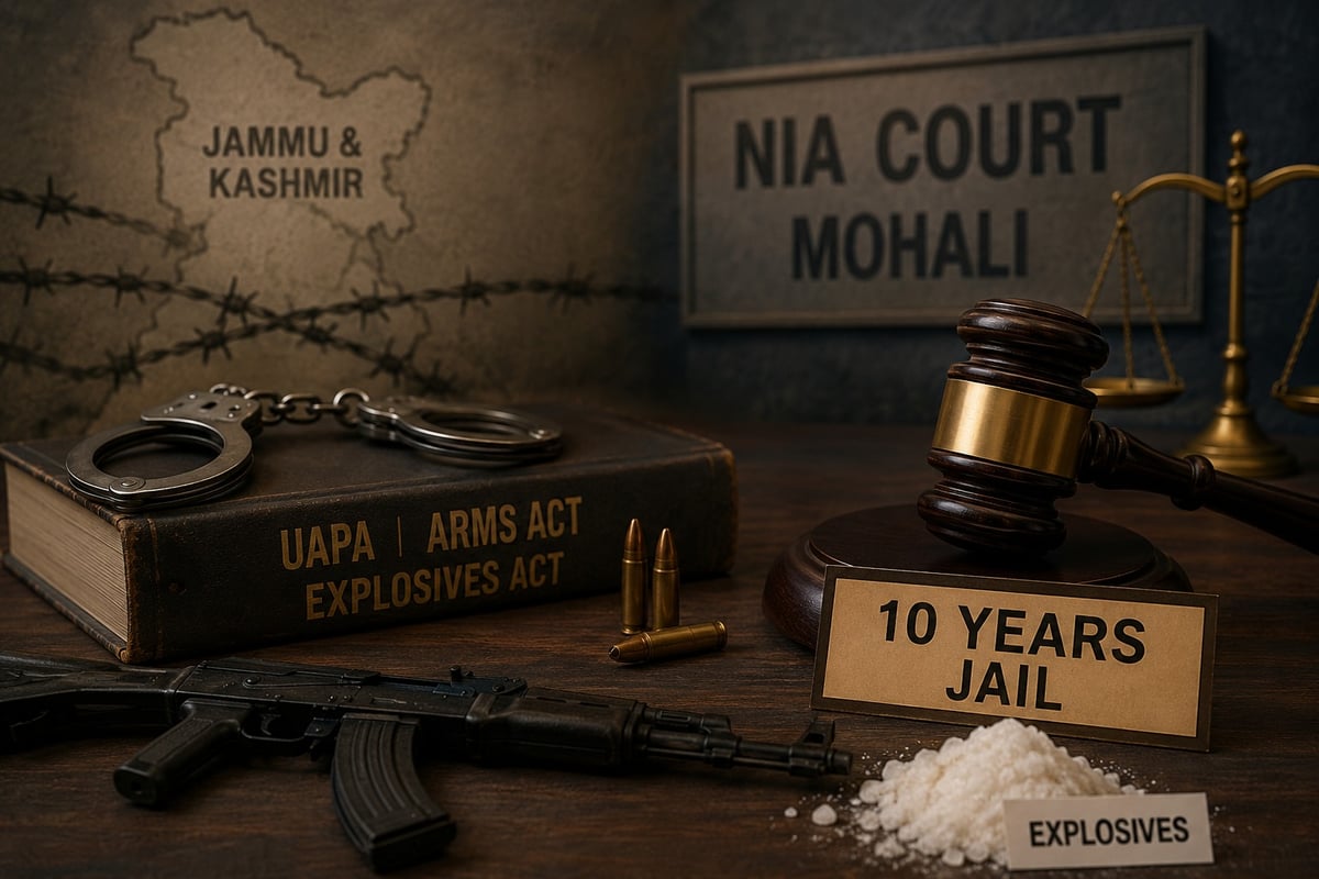 NIA Court Sentences Three Kashmiri Students Linked to AGH Terror Module to 10 Years in Jail
