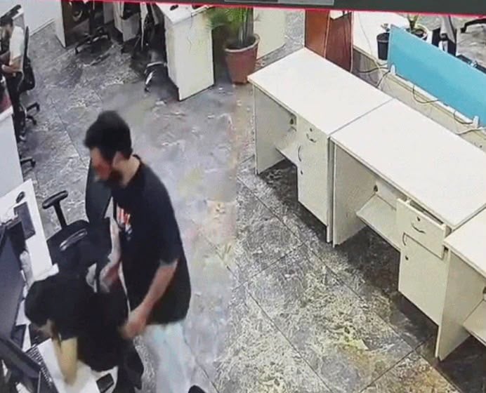 Entered Office, Stabbed Ex-Girlfriend to Death, Then Slit His Own Throat: Mohali Horror Caught on CCTV