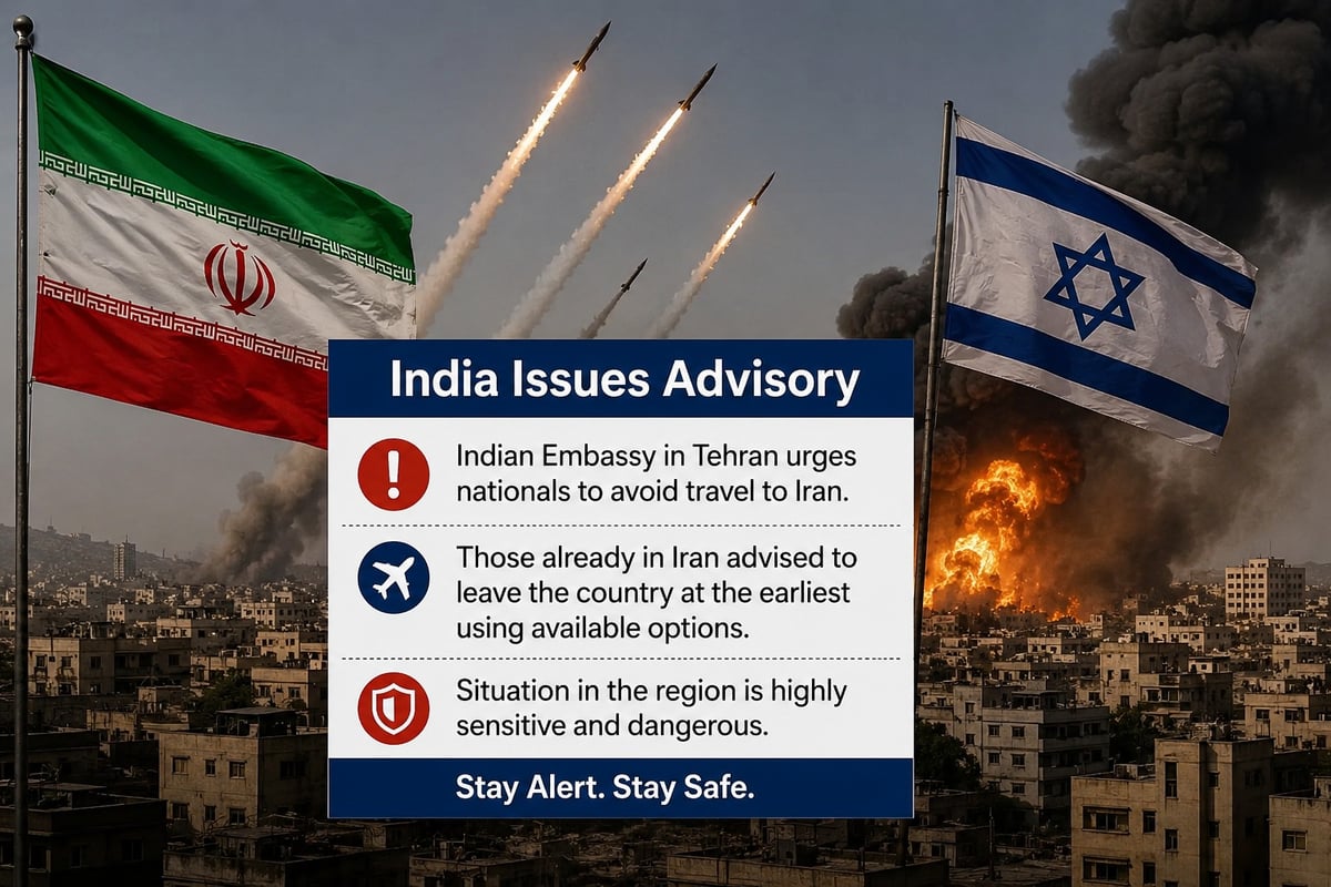 India Issues Urgent Advisory for Nationals; Iran-Israel Clashes Deepen