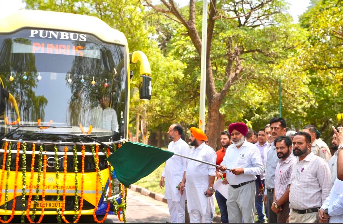 Punjab Roadways Launches 5 New Luxury Volvo Buses to Delhi Airport, Making Travel More Convenient