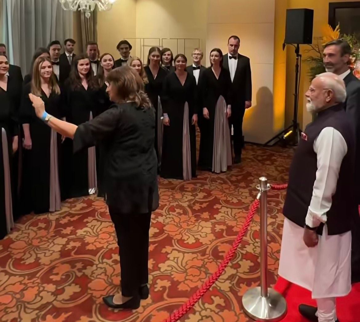 Modi First Indian Prime Minister to visit Slovakia; Receives Traditional Welcome with ‘Vande Mataram’ 
