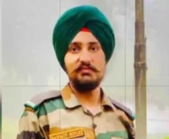 Punjab Armed Regiment Soldier Naik Sarabjit Singh Martyred in Leh Due to Oxygen Deficiency