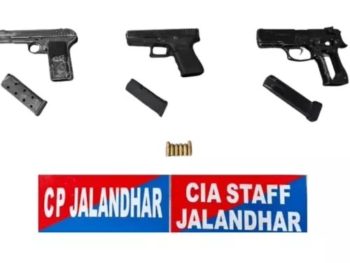 Jalandhar Police Bust Extortion and Firing Gang, 4 Arrested