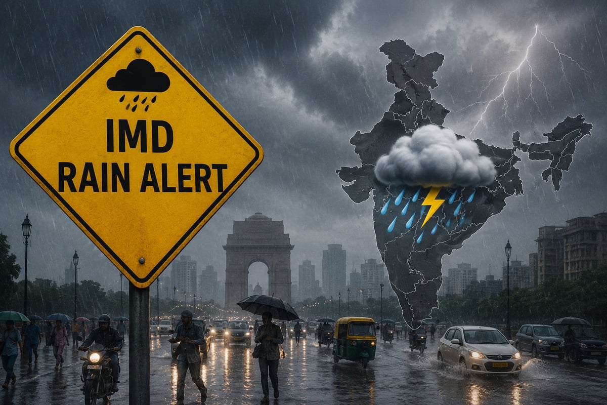 IMD Issues Heavy Rainfall Alert Across India; Thunderstorms and Strong Winds Expected Till June 25