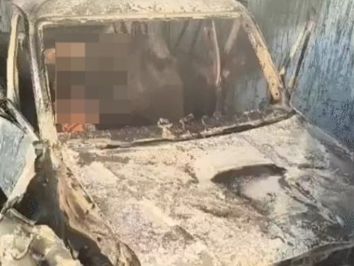 Scorpio Catches Fire in Jalandhar; Driver Burnt Alive, Vehicle Doors Reportedly Locked