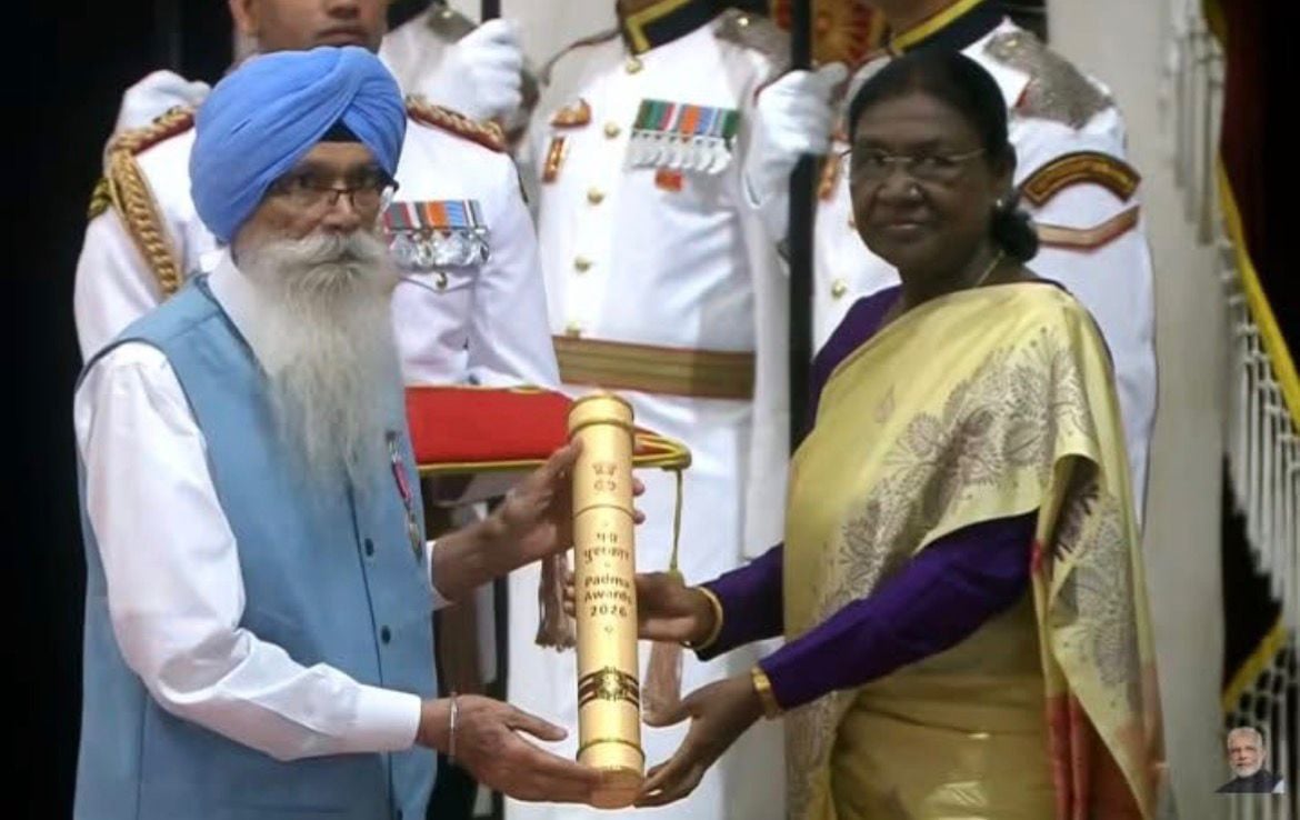 Chandigarh’s ‘Broom Warrior’ Inderjit Singh Sidhu Honoured with Padma Shri for Outstanding Social Service