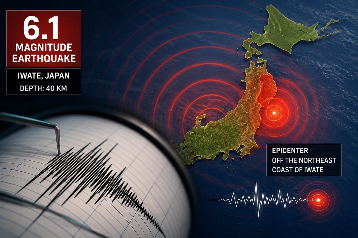6.1-Magnitude Earthquake Jolts Northeastern Japan, No Tsunami