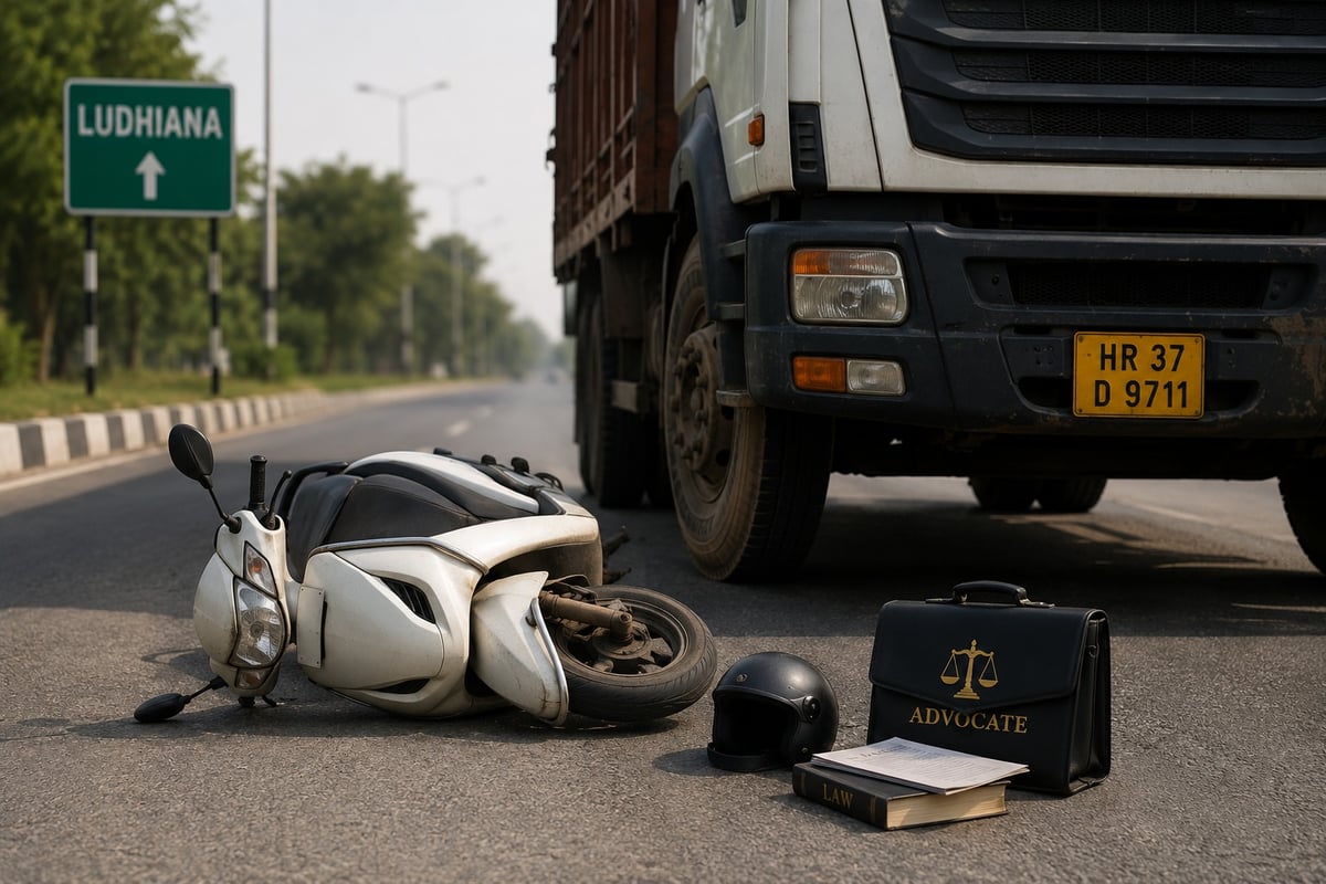 Lawyer Killed After Speeding Truck Hits Scooty in Ludhiana; Driver Booked