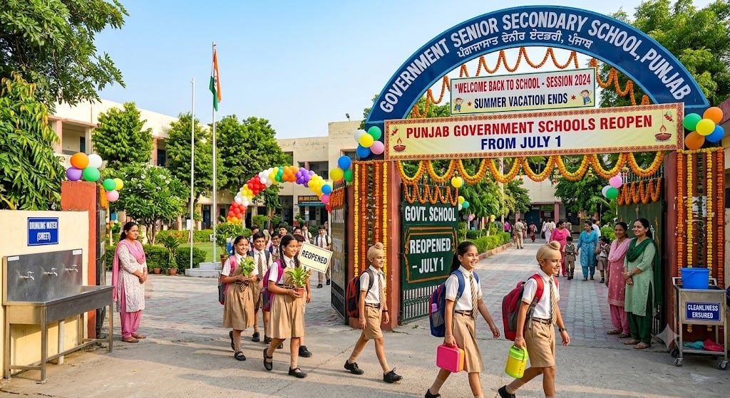 Punjab Government Schools Reopen from July 1 After Month-Long Summer Break