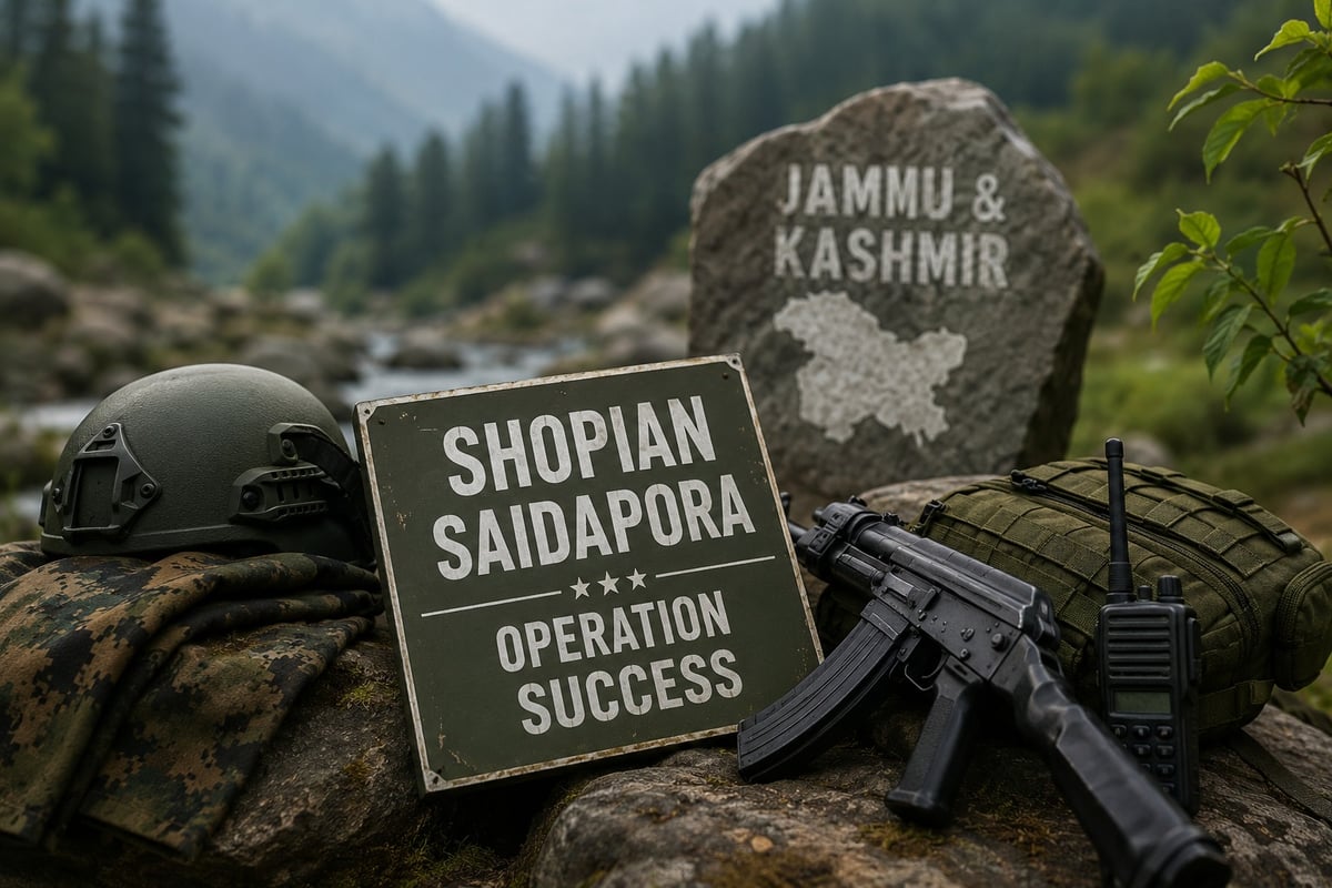LeT Terrorist Zakir Ganie Killed in Joint Security Operation in Shopian