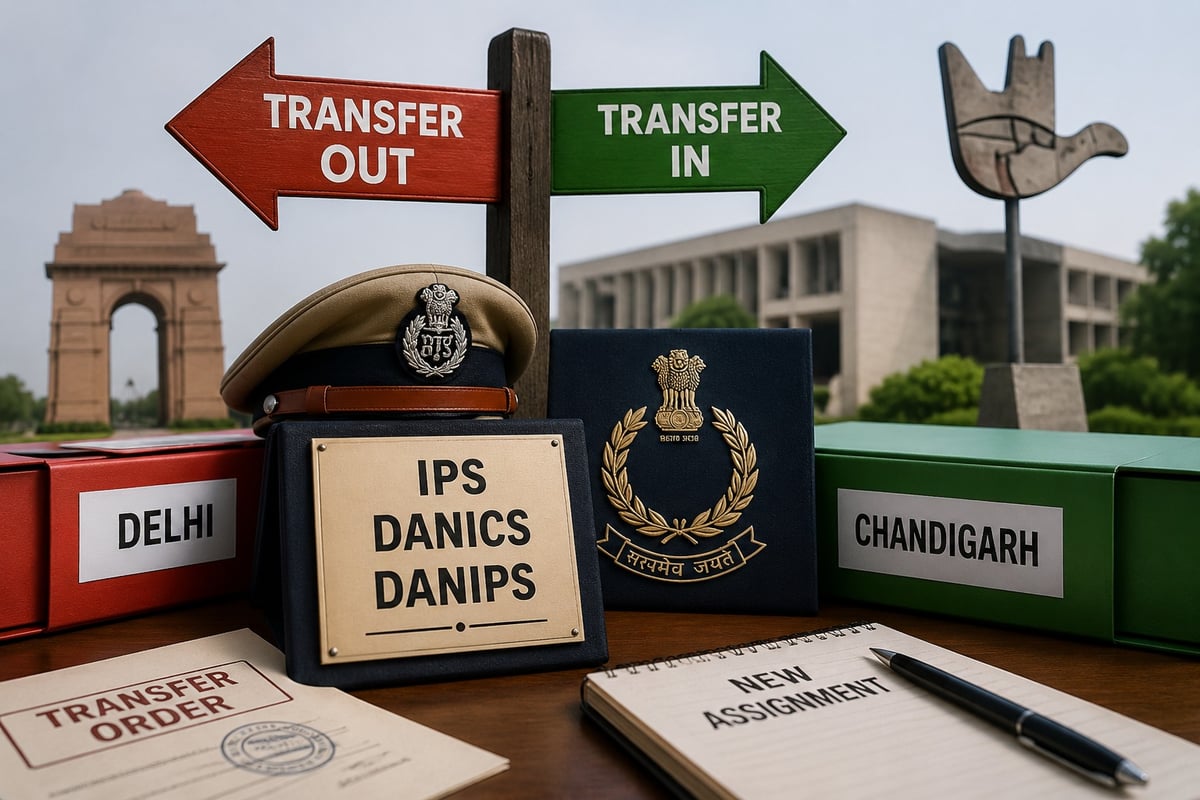 Chandigarh Police, Administration Get New Officers; MHA Announces Large-Scale Transfers