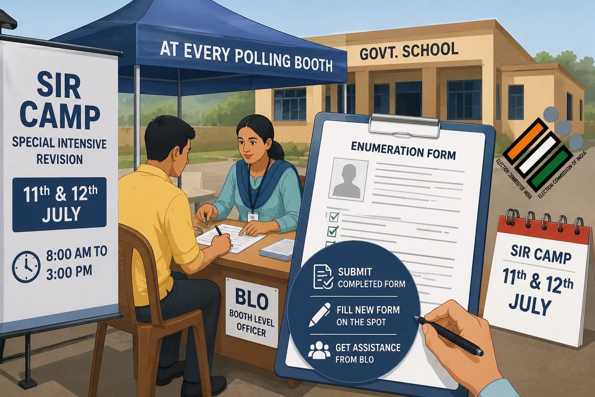 SIR Camps Across Punjab Schools on July 11–12; Voters Can Submit or Fill Enumeration Forms
