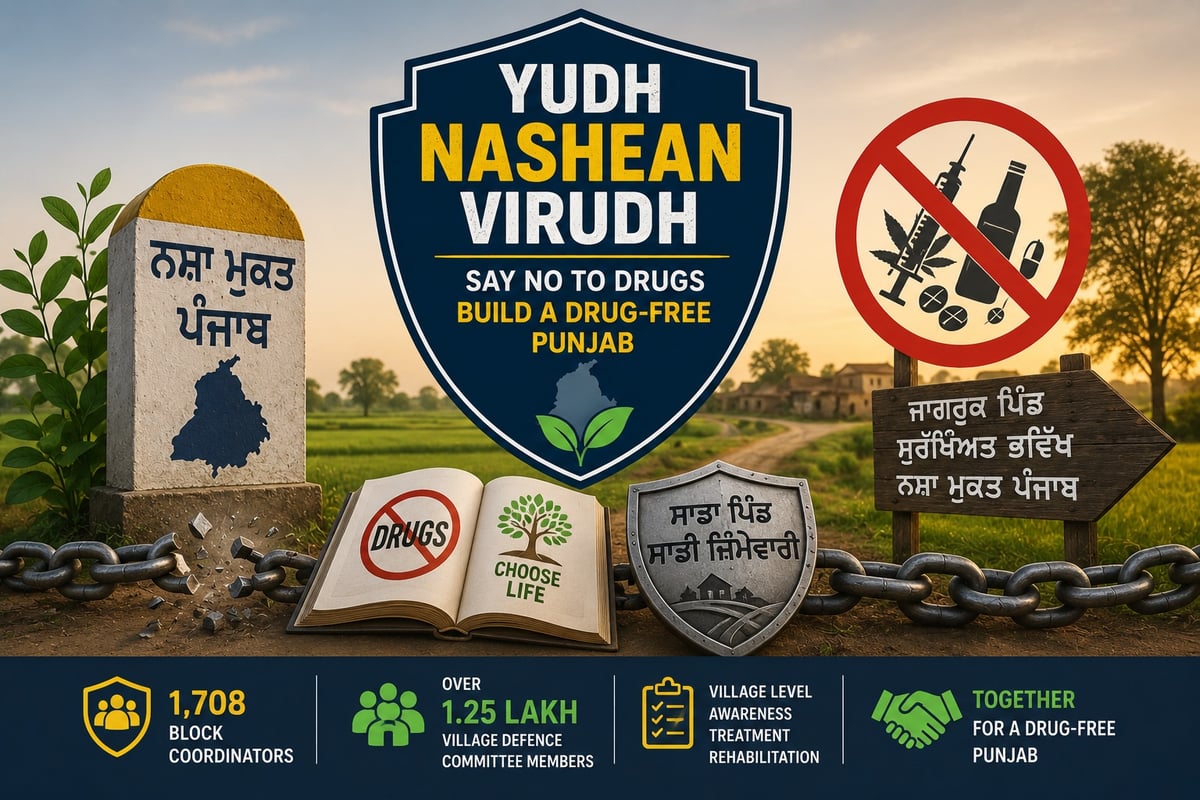 Bhagwant Mann Govt Mobilizes 1.25 Lakh Volunteers to Strengthen Anti-Drug Campaign