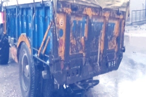 Cyclist Crushed to Death by Sand-Laden Tractor-Trolley in Punjab; CCTV Captures Horrific Crash