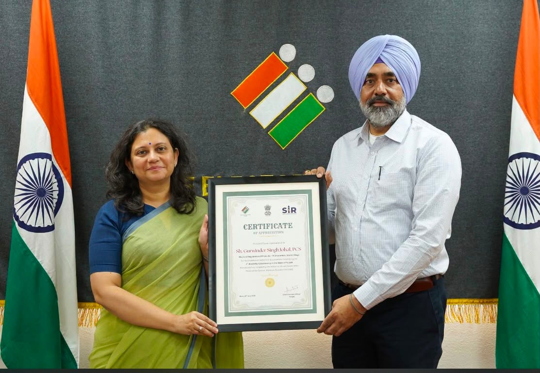 Moga's Dharamkot Tops Punjab in Completing SIR Drive First