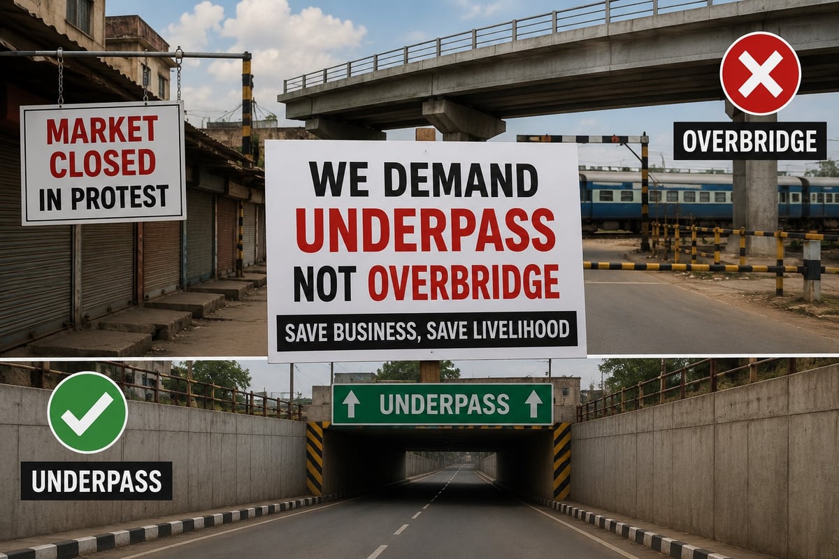 Jalandhar Traders to Observe Market Shutdown, Demand Underpass Instead of ROB at Guru Nanak Pura Railway Crossing