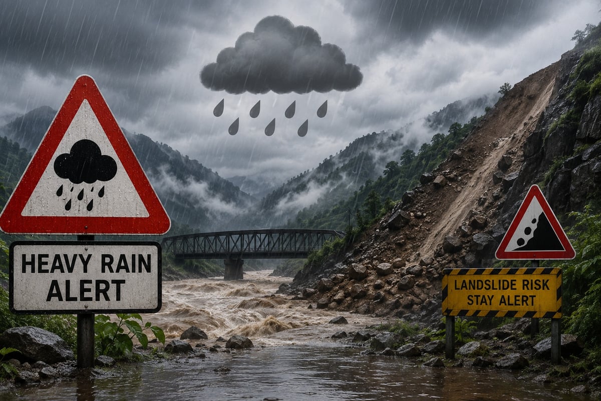 Heavy Rain Alert Issued Across Himachal Pradesh Till August 2, Flash Flood and Landslide Risk Rises