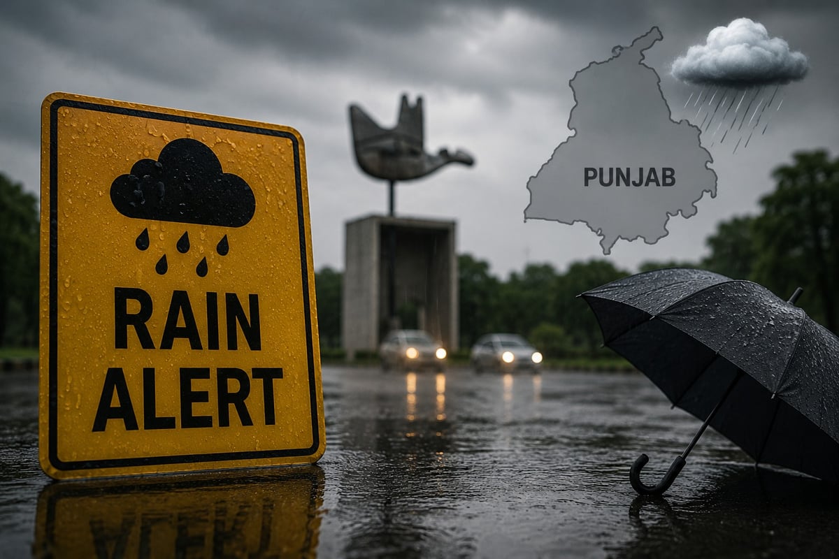 Rain alert in 13 Punjab districts, Chandigarh; temperatures drop across state